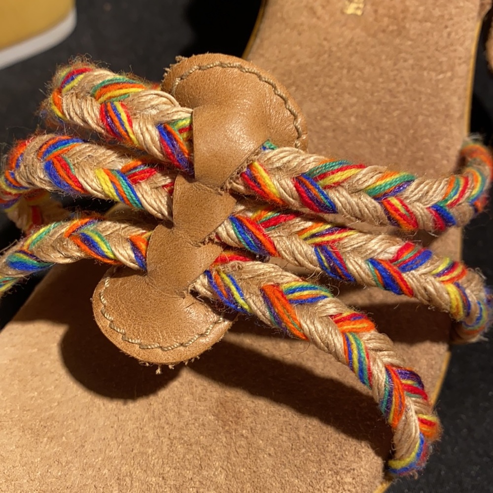 Reba Platform Wedge Sandals Size 10